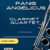 Clarinet Quartet "Panis Angelicus" score & parts