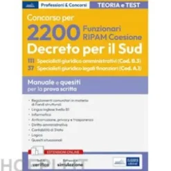 Concorso 2200 RIPAM: 111 Specialisti giuridico amministrativi e 37 specialisti giuridico legali finanziari