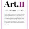 Costituzione italiana: articolo 11