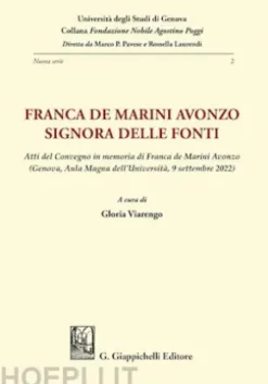 Franca de Marini Avonzo. Signora delle fonti - e-Book