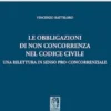 Le obbligazioni di non concorrenza nel codice civile
