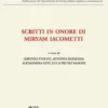 Scritti in onore di Miryam Iacometti - e-Book
