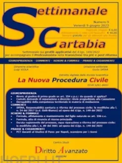 SETTIMANALE CARTABIA n. 9 - Venerdì 9.6.2023