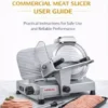 The ultimateHEMAC 10 inchcommercial meat slicerUSER GUIDE