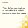 Titius Aristo, peritissimus et privati iuris et publici - e-Book